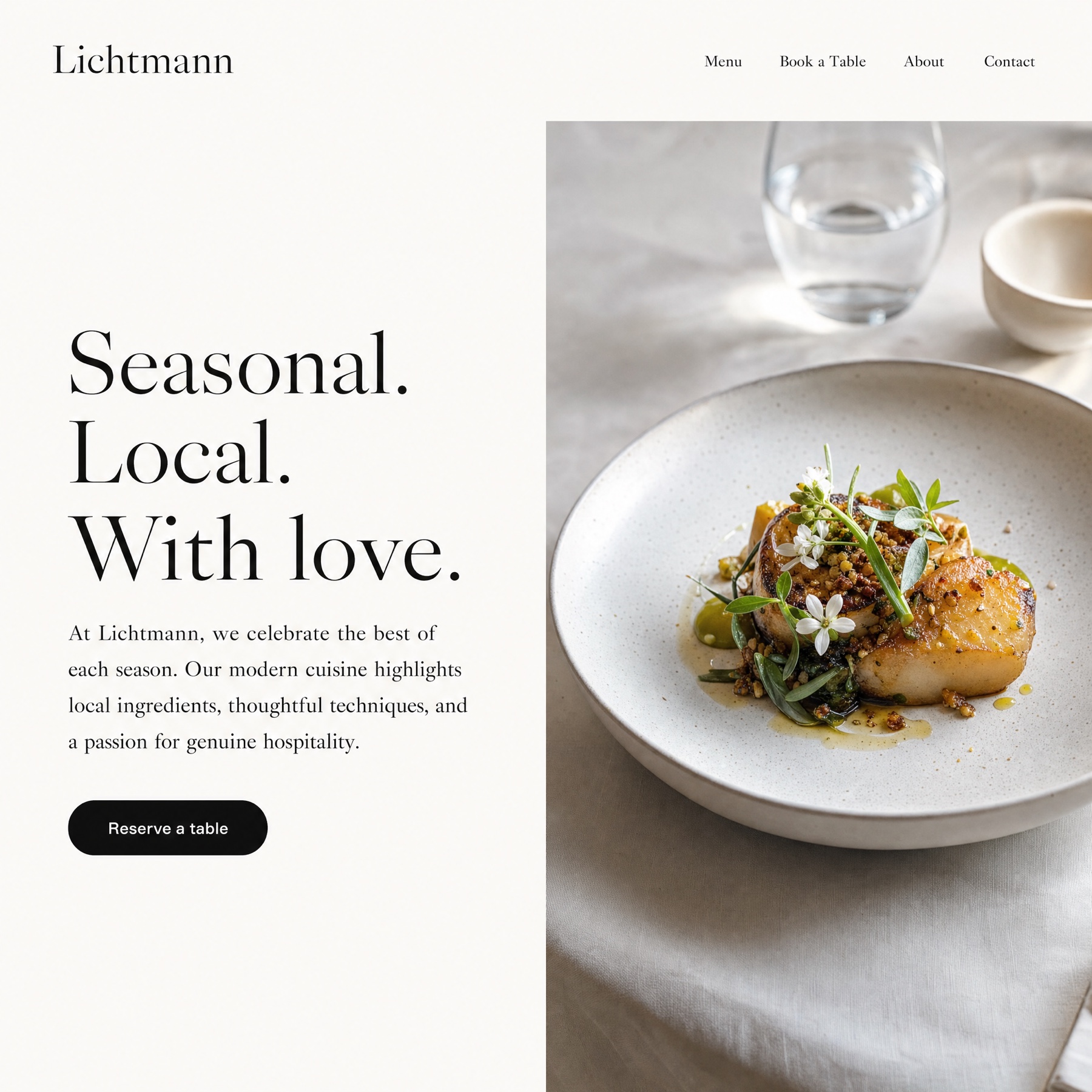 Lichtmann restaurant — editorial website